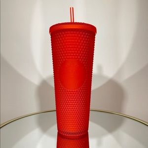 Starbucks Red Matte Studded Tumbler